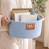 Custom Woven Rope Basket - Personalized Birthday Gifts For Wife, Daughter, Besties, Sisters, Granddaughter, Grandma, Mom, Yourself - Bloom In Your Own Way