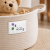 Custom Woven Rope Basket - Personalized Birthday Gifts For Wife, Daughter, Besties, Sisters, Granddaughter, Grandma, Mom, Yourself - Bloom In Your Own Way