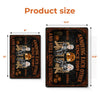 Custom Pumpkin Home Decor Metal Sign - Personalized Halloween Anniversary Wedding Gifts For Husband And Wife, Him And Her - Forever My Spooky Soulmate