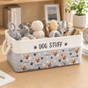 Custom Photo Storage Basket - Personalized  Birthday Gifts For Dog Cat Lovers, Dog Dad And Mom, Cat Owners - Home Is Where Paws Are