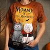 Custom Pumpkin T-shirt - Personalized Halloween Birthday Gifts For Cat Lovers, Cat Mom And Dad - Pumpkin Purr Patrol