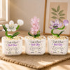 Custom Long Distance Glass Everlasting Flowers - Personalized Best Friend Birthday Gifts For Women, Besties, Sisters, BFF - Friendship Without Borders
