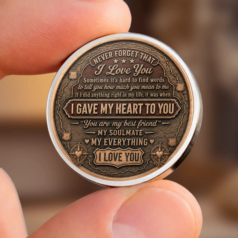 Custom Pocket Hug - Personalized Anniversary Wedding Gifts For Husband And Wife, Him And Her - My Heart Belongs To You