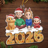 Custom Acrylic Ornament - Personalized Christmas Birthday Gifts For Family, Dog Cat Lovers - Gingerbread Dreams, Family Themes