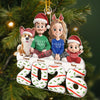 Custom Acrylic Ornament - Personalized Christmas Birthday Gifts For Family, Dog Cat Lovers - Happiness Baked Into Every Moment