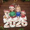 Custom Acrylic Ornament - Personalized Christmas Birthday Gifts For Family, Dog Cat Lovers - Happiness Baked Into Every Moment