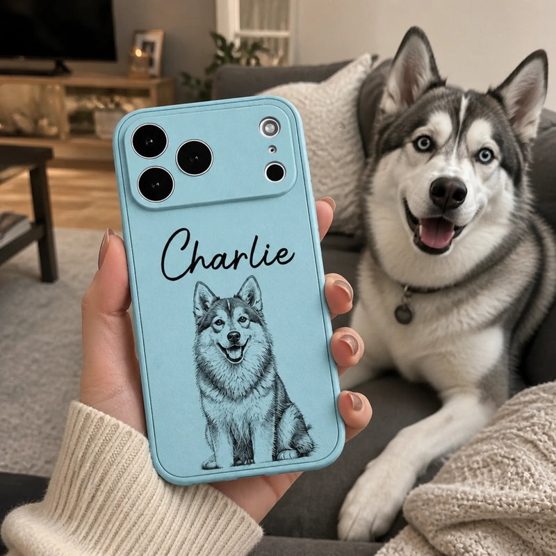 Custom Photo Leather Phone Case - Personalized Father's Day Birthday Gifts For Dog Cat Lovers, Dog Dad And Mom, Cat Owners - Best Pet Dad Ever