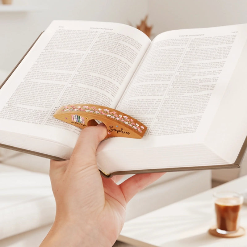 Custom Printed Book Page Holder - Personalized Bookish Gifts For Book Lovers, Bookworms, Readers - Escape Into Stories