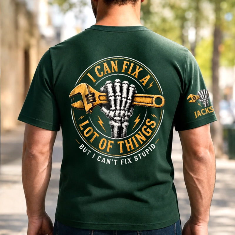 Custom T-Shirt - Personalized Birthday Gifts For Husband, Son, Grandson, Brother, Grandpa, Dad, Yourself - Master Of Repairs