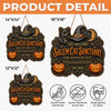 Custom Wood Sign -  Personalized Halloween Decor Birthday Gifts For Mom, Dad, Brother, Sister, Kids - Salem Cat Sanctuary Vibes