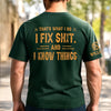 Custom Mechanic T-Shirt - Personalized Birthday Gifts For Husband, Son, Grandson, Brother, Grandpa, Dad, Yourself - Fixing Made Simple