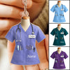 Custom Shaped Acrylic Keychain - Personalized Birthday Gifts For Nurse - Care Is My Calling