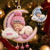 Custom First Christmas Premium 3D Ornament - Personalized Christmas Baby Shower, Gender Reveal Gifts For New Moms, New Dads, New Parents - My Very First Christmas