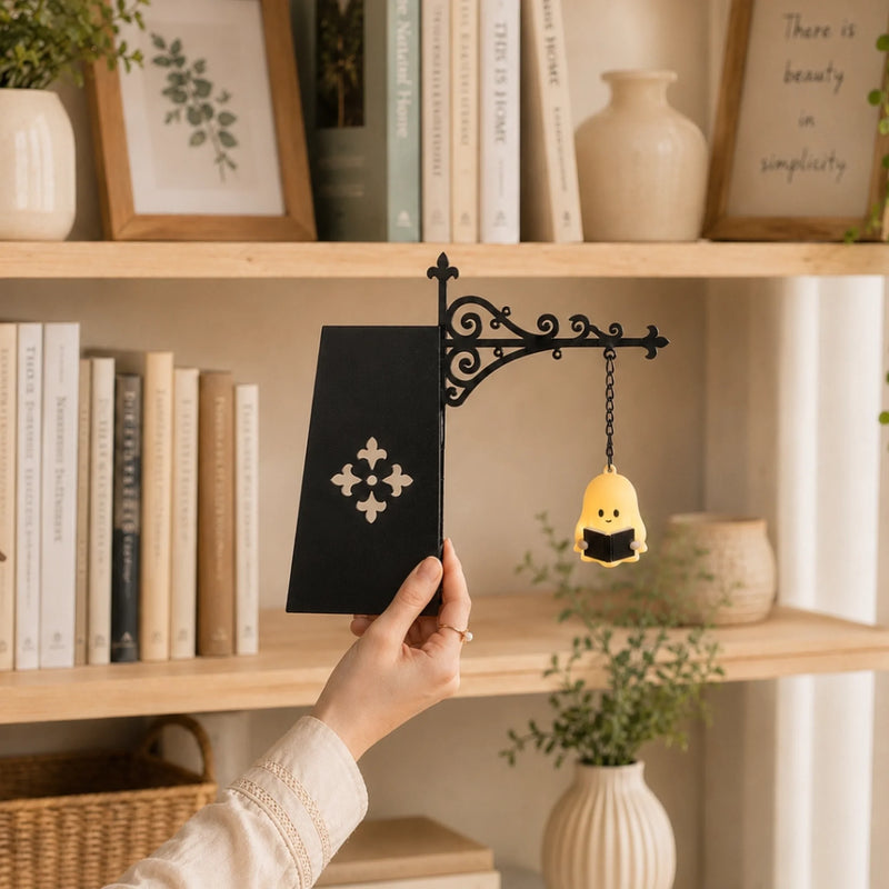 Bookshelf Lantern Light - Bookish Gifts For Book Lovers, Bookworms, Readers - Light Up Your Reading Nook