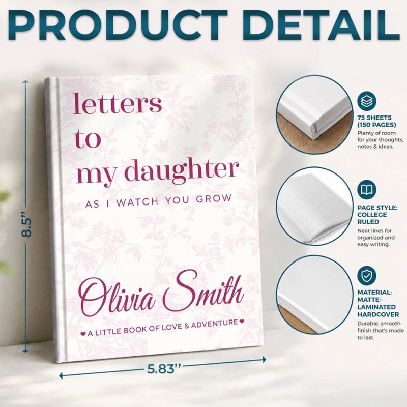 Custom Hardcover Journal - Personalized Baby Shower, Gender Reveal Gifts For New Moms, New Grandmas -  Precious Memories Of You