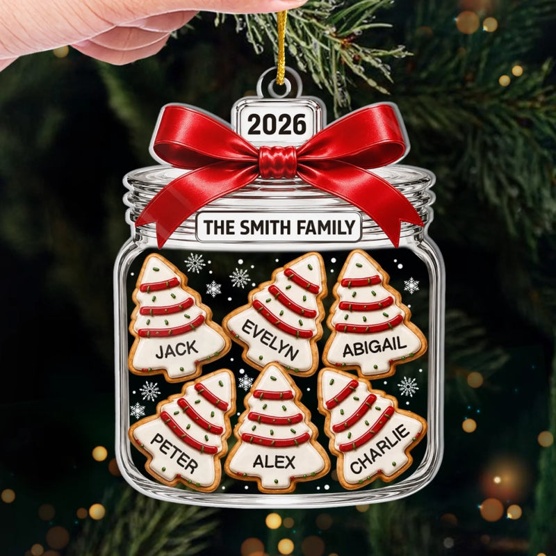 Custom Acrylic Ornament - Personalized Christmas Birthday Gifts For Mom, Dad, Brother, Sister - Sweet Holiday Traditions