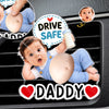 Custom Photo Squishy Acrylic Car Vent Clip - Personalized Birthday Gifts For Dad, New Parents  - Hurry Home, Daddy