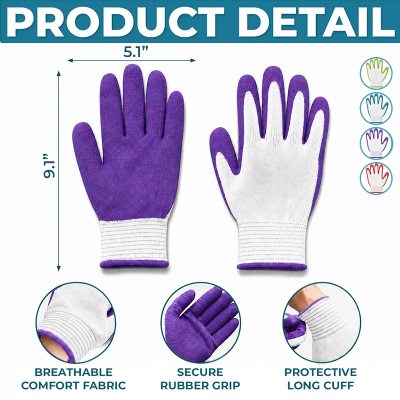 Custom Coated Grip Gardening Gloves - Personalized Birthday Garden Gifts For Gardeners - My Daily Blooming Garden