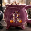 Custom Cauldron Coffee Mug - Personalized Halloween Gifts For Wife, Daughter, Besties, Sisters, Granddaughter, Grandma, Mom, Yourself - Witchy Sips, Spooky Season