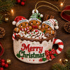 Custom Gingerbread Premium 3D Ornament - Personalized Christmas Birthday Gifts For Mom, Dad, Brother, Sister - Everything Is Better Together