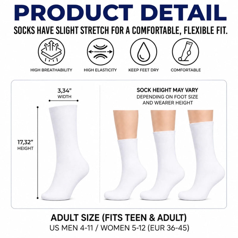 Custom Funny Middle Tube Socks - Personalized Birthday Gifts For Husband, Son, Grandson, Brother, Grandpa, Dad, Yourself - Aloha Good Times