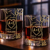 Custom 11oz Whiskey Glass - Personalized Anniversary Wedding Gifts For Husband And Wife, Him And Her - Roots Of Endless Love