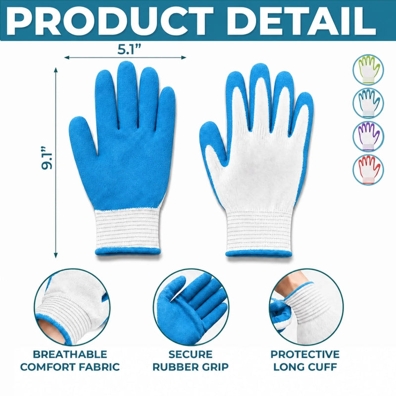 Custom Coated Grip Gardening Gloves - Personalized Birthday Garden Gifts For Gardeners,  Husband, Son, Grandson, Brother, Grandpa, Dad, Yourself - King Of The Backyard