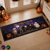 Custom Haunted Home Runner Rug - Personalized Halloween Decor Gifts For For Mom, Dad, Brother, Sister - Our Spooky Family Resides Here