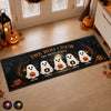 Custom Boo Runner Rug - Personalized Halloween Decor Gifts For Mom, Dad, Brother, Sister - Spooktacular Family Crew