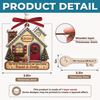 Custom New Home Wooden Ornament With Tag - Personalized Anniversary Christmas Wedding Gifts For Husband And Wife, Him And Her - Key To New Beginnings