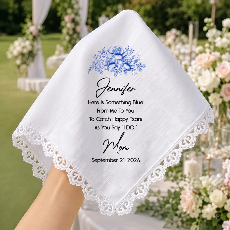 Custom Handkerchief - Personalized Wedding Gifts For Bride, Daughter - Always My Little Girl