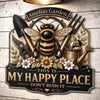 Custom Shaped Metal Sign - Personalized Birthday Garden Gifts For Gardeners - Bloom Where You Are Planted