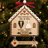 Custom First Christmas Wooden Ornament With Tag - Personalized Anniversary Christmas Wedding Gifts For Husband And Wife, Him And Her - The Best Is Yet To Come