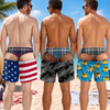 Custom Funny Patriotic Men Swim Trunks - Personalized Summer Vacation And Travel Gifts For Husband, Son, Grandson, Brother, Grandpa, Dad, Yourself - Professional Vacationer