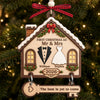 Custom First Christmas Wooden Ornament With Tag - Personalized Anniversary Christmas Wedding Gifts For Husband And Wife, Him And Her - The Best Is Yet To Come copy