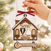 Custom First Christmas Wooden Ornament With Tag - Personalized Anniversary Christmas Wedding Gifts For Husband And Wife, Him And Her - The Best Is Yet To Come copy