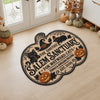 Custom Shaped Doormat - Personalized Halloween Decor Birthday Gifts For Mom, Dad, Brother, Sister - Home Of Spooky Cats