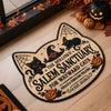 Custom Shaped Doormat - Personalized Halloween Decor Birthday Gifts For Mom, Dad, Brother, Sister - Wicked Cats Live Here