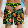 Custom Funny Men Swim Trunks - Personalized Birthday Gifts For Husband, Son, Grandson, Brother, Grandpa, Dad, Yourself - Tropical Party In Back
