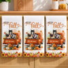 Custom Kitchen Towel - Personalized Birthday Gifts For Dog Cat Lovers, Dog Dad And Mom, Cat Owners - Hello Fall