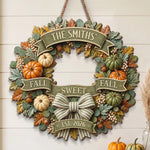 Custom Wood Sign - Personalized Birthday Gifts For Mom, Dad, Brother, Sister - Welcome To Autumn Days