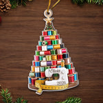 Custom Acrylic Ornament - Personalized Christmas Birthday Tailor Gifts For Sewer, Seamstress - Threaded With Love And Cheer