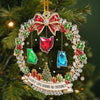 Custom Long Distance Acrylic Ornament - Personalized Christmas Birthday Gifts For Mom, Dad, Brother, Sister - No Distance Too Far Today