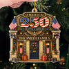 Custom Acrylic Ornament - Personalized America 250th Anniversary Christmas Gifts For Mom, Dad, Brother, Sister - Forever Free And United