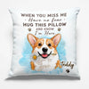 Custom Photo Pillow - Personalized Pet Memorial Sympathy Gifts For Dogs, Cats - Pawprints Never Fade