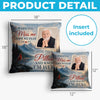 Custom Photo Pillow - Personalized Memorial Sympathy Gifts For Loss Of Mom, Dad - Forever Loving You From Heaven