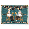 Custom Home Decor Metal Sign - Personalized Anniversary Wedding Gifts For Husband And Wife, Him And Her - Still Better Together Every Day