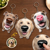 Custom Photo Squishy Nose Acrylic Keychain – Personalized Birthday Gifts For Dog Lovers, Dog Dad And Mom - Happy Rides With Your Pup