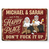 Custom Home Decor Metal Sign - Personalized Anniversary Wedding Gifts For Husband And Wife, Him And Her - Cheers To The Good Life
