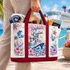Custom Canvas Tote Bag - Personalized Summer Vacation And Travel Gifts For Mom, Dad, Brother, Sister - Family Time At Sea